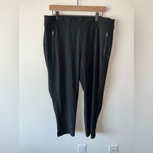 Chico’s Black Athletic Pants with Zipper Pockets Size 2.5R